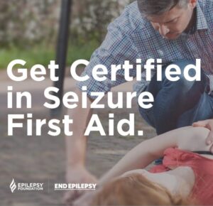 Image promoting seizure first aid certification