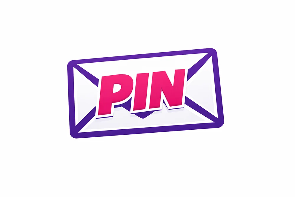 the word PIN over an email icon